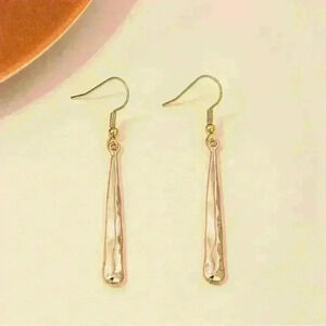Golden dangle earrings
